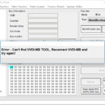 vvdi mb tool can not find error