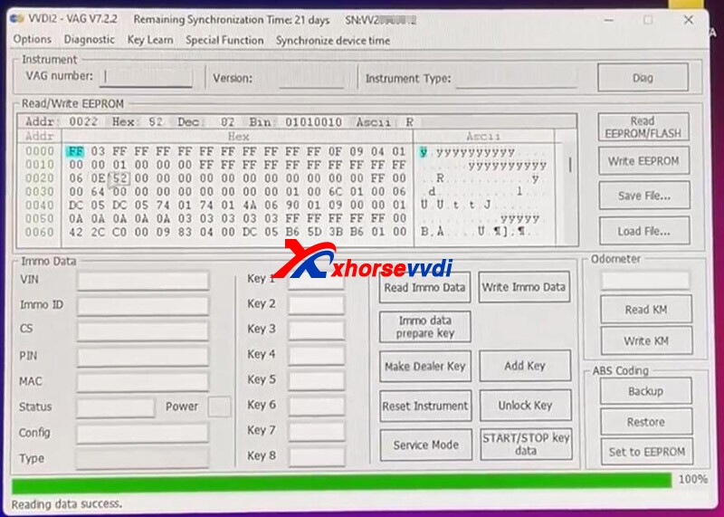 xhorse-vvdi2-add-vw-passat-2012-nec-cluster-chip-test-ok-4 