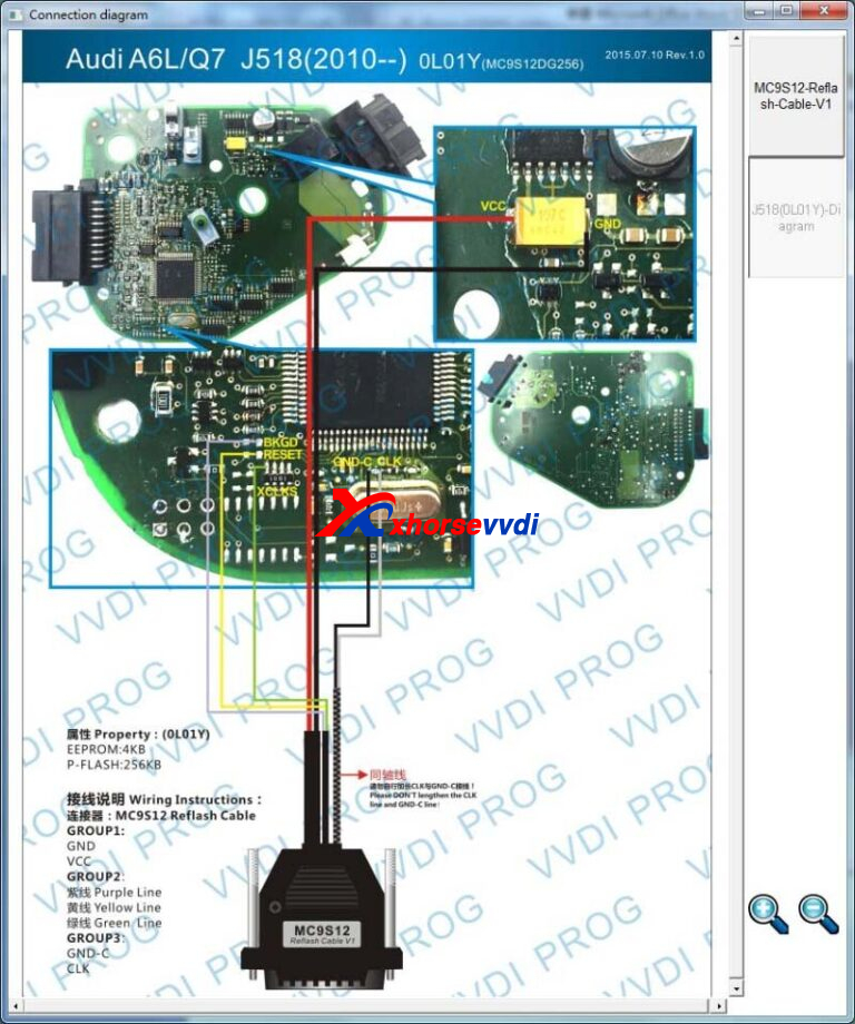 How to Fix VVDI PROG Read Audi Q7 Steering Lock "Adapter Wrong