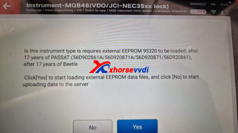 how-xhorse-tablet-read-eeprom-m95320-for-jci-mqb-add-key-2 