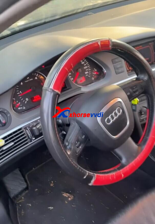 audi-a6-c6-replace-by-xhorse-j518-emulator-steering-locked-5 