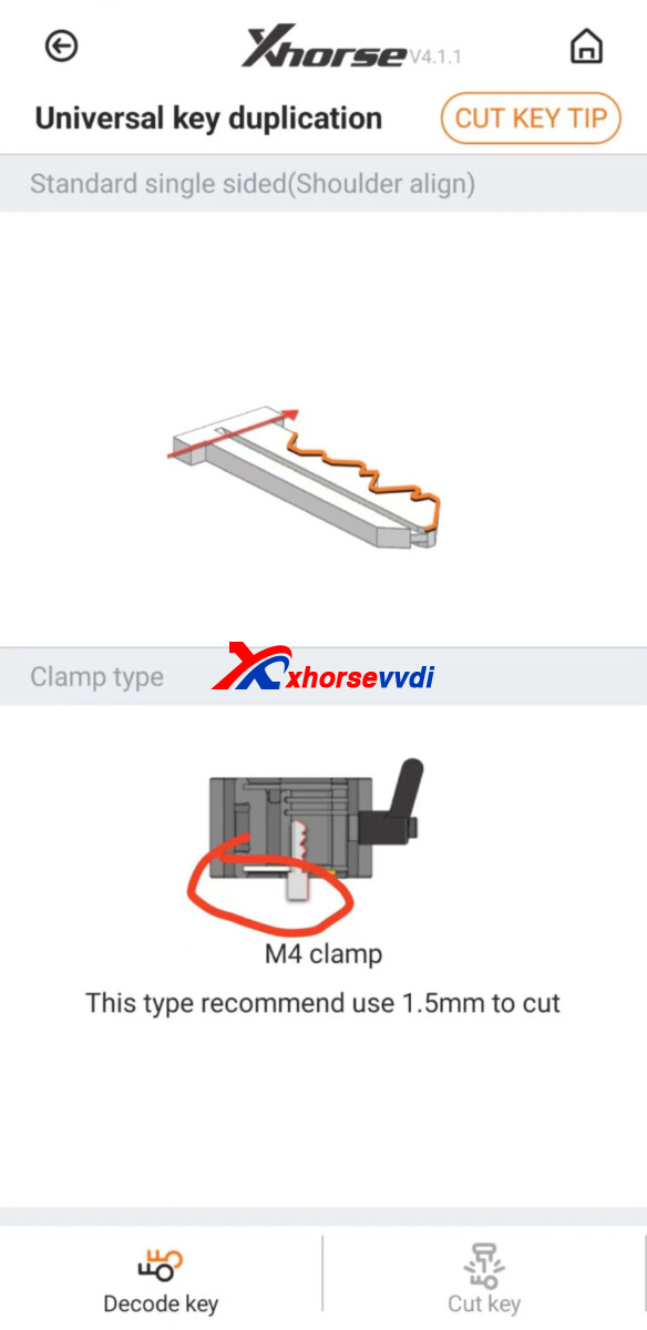 how-to-cut-short-key-using-xhorse-dolphin-xp005l-3 