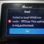 Solved Vvdi Multi Prog Error Code Ffff55aa 1