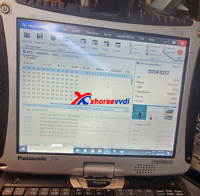 Xhorse-Multi-Prog-Audi-BCM2-D70F3239-Chip-Data-Erase-Failed-3 