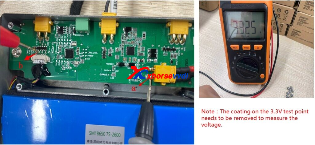 quick-method-to-measure-xhorse-dolphin-xp005-xp005l-new-battery-4 
