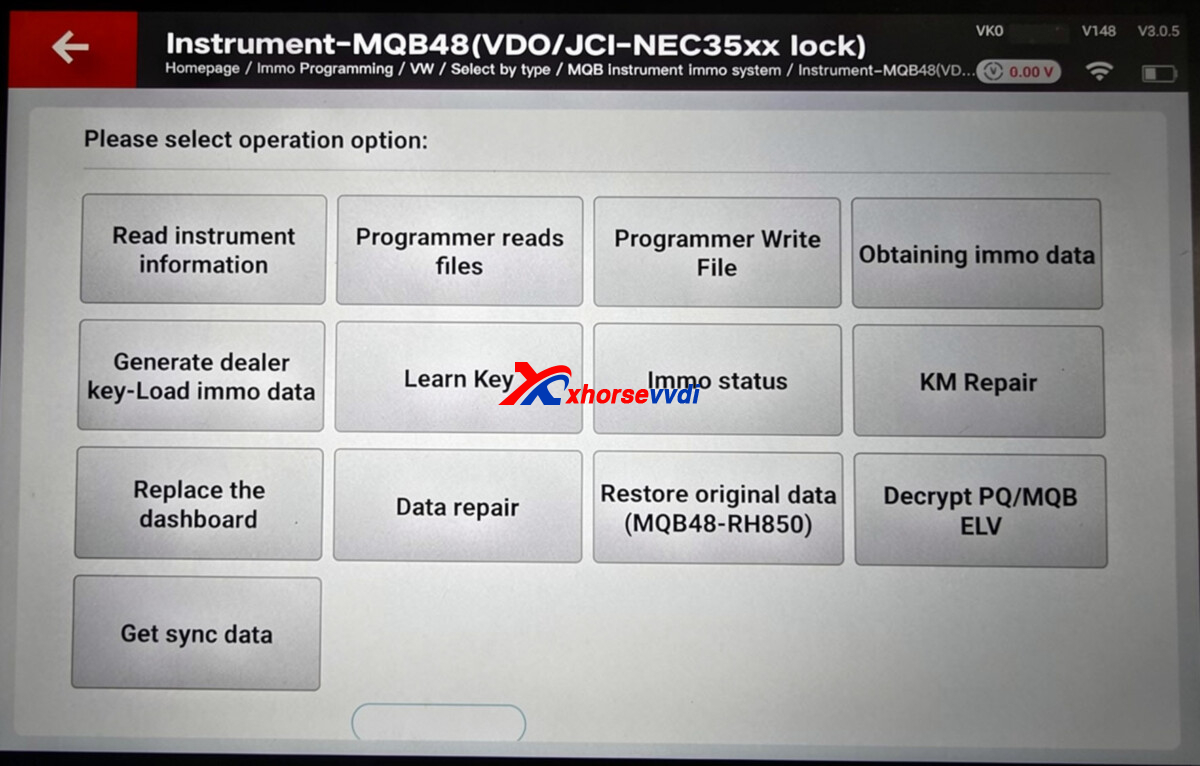 xhorse-key-tool-plus-clone-vw-golf-7-d70f3537-cluster-successfully 